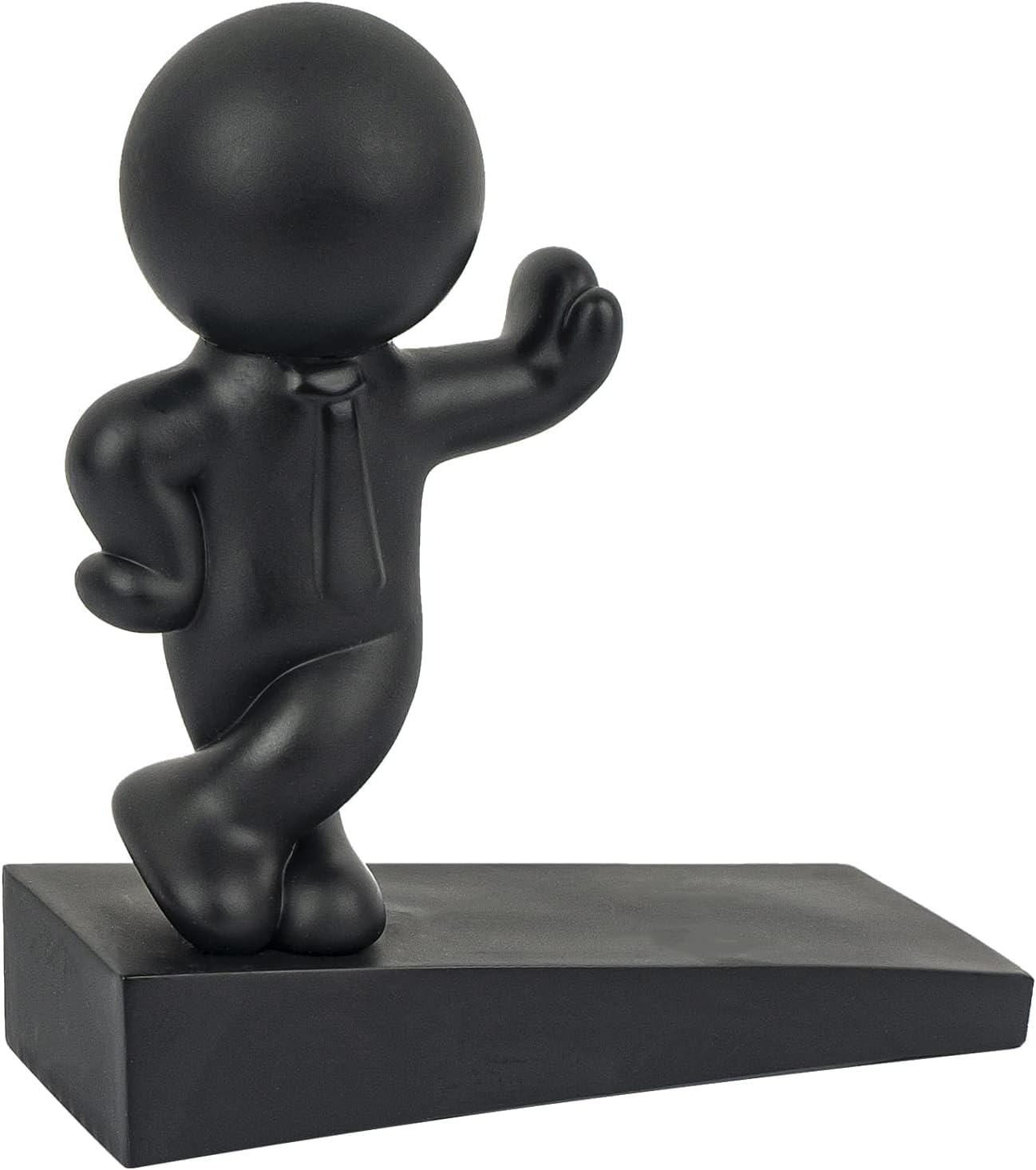 Cute Door Stop, Decorative And Sturdy, Well Designed Door Stopper, Effective To Hold Your Door Open, 1 Pack, Black (Patented)